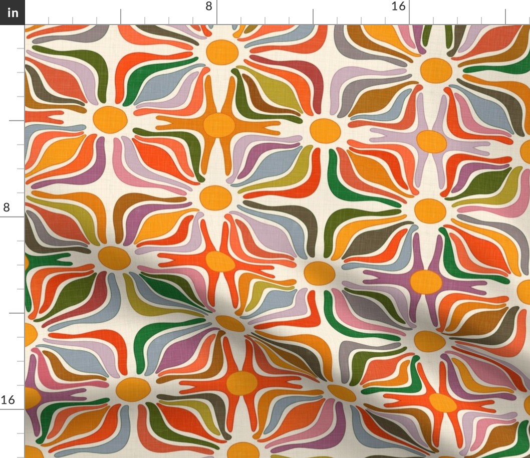 Abstract Flowers - Summer Holiday in the 70s / Large