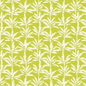 Palm Trees on Chartreuse Green / Medium