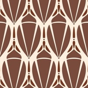 Simple Minimalistic Pattern - Chocolate Brown