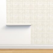 Creamy Oatmeal Neutral Modern Country Check - small 