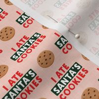 (small scale) I ate Santa's cookies - chocolate chip cookie - pink  - LAD22