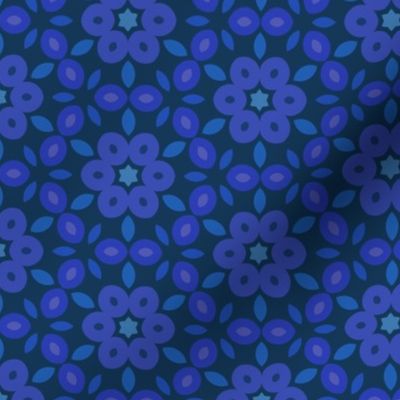 Purple and Blue Geo Flowers