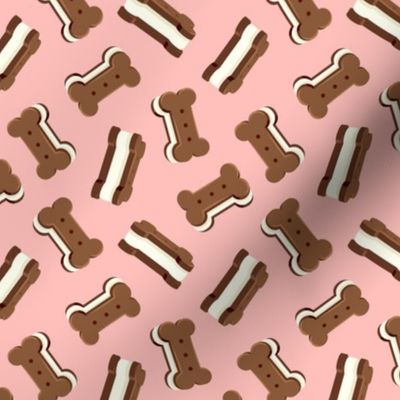 Doggy Bone Ice Cream Sandwiches - pink - LAD22