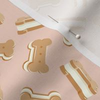 Doggy Bone Ice Cream Sandwiches - cookie bar ice-cream - pink  - LAD22