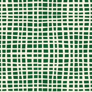 Perky Checks in Emerald Green | medium scale ©designsbyroochita