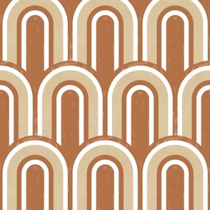 Art Deco Earthy Brown | Bold Minimalism | textured | Jumbo scale ©designsbyroochita
