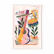 Pink Unexpected Music Memoir | Colorful Still Life | Wall Hangings ©designsbyroochita