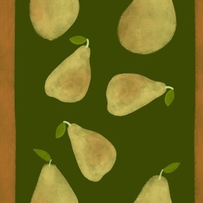 Painted pears
