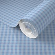 baby blue half inch gingham check