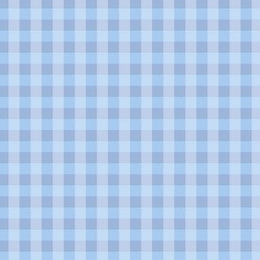 baby blue half inch gingham check