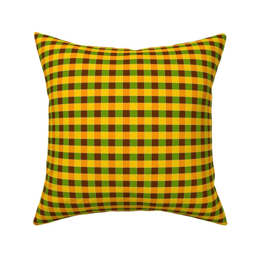 fall color 1 inch gingham check