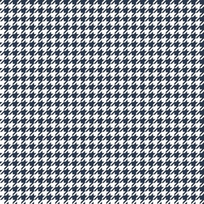 Navy and white houndstooth- small scale