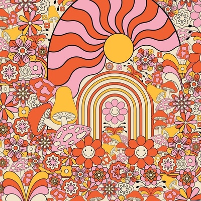 70s design wallpaper hires stock photography and images  Alamy