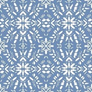 Mallory Boho Powder blue and white