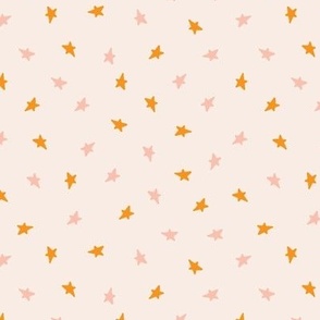 Pink and orange stars 