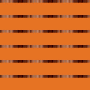 Black striped stripes on orange