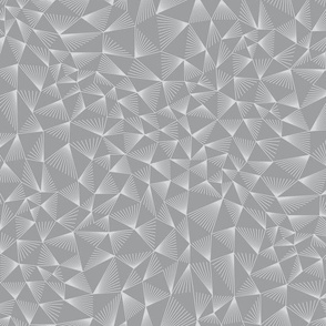 Polygonal triangles texture grey