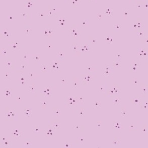 Medium  - Ditsy polka dot scattered snow pattern - purple