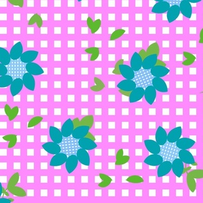 Daisies on Gingham