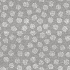 (small scale) organic polka dots - grey - LAD22