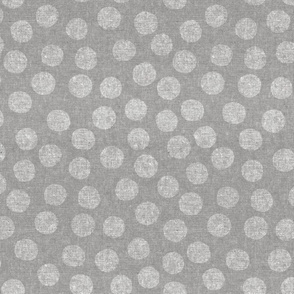 organic polka dots - grey - LAD22