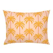 Large - Yellow and Orange Palm tree Californian pattern design 