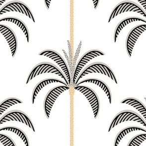 Large - Black and grey Palm tree Californian pattern design 