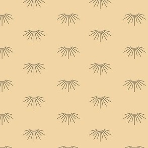 Small - Sunshine, geometric minimal Sand pattern design 