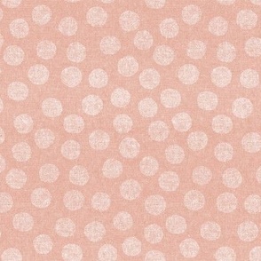 (small scale) organic polka dots - pink - LAD22