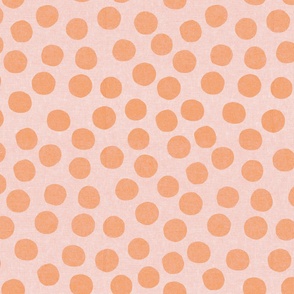 organic polka dots - pink/peach - LAD22