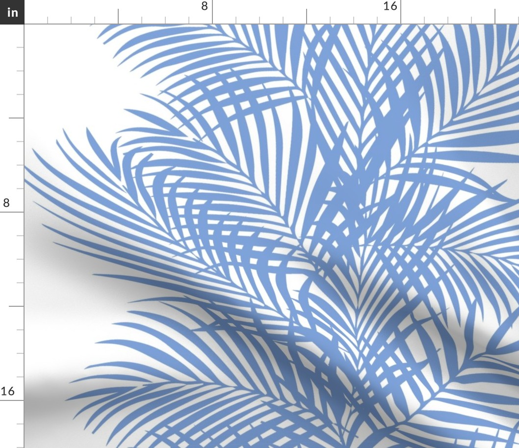 Frond Stripe Reverse Cornflower