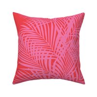 Frond Stripe Valentine Pink on Valentine Red