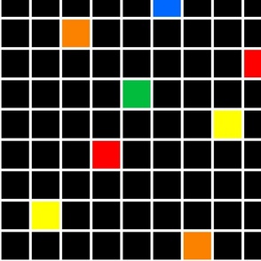 80s geometric grid black primary colors