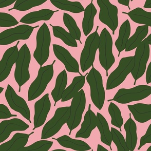 Den Of Snakes : Just Leaves | Lg on Pink