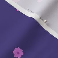 Little Forget-me-not Flower on Purple | Large Scale