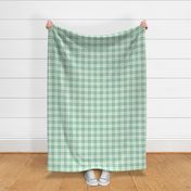 Plaid check large scale grass green by Pippa Shaw