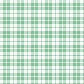 Plaid check large scale grass green by Pippa Shaw