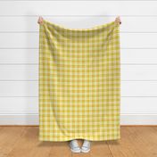 Plaid check large scale mustard by Pippa Shaw