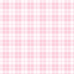 Plaid check large scale pretty pink by Pippa Shaw