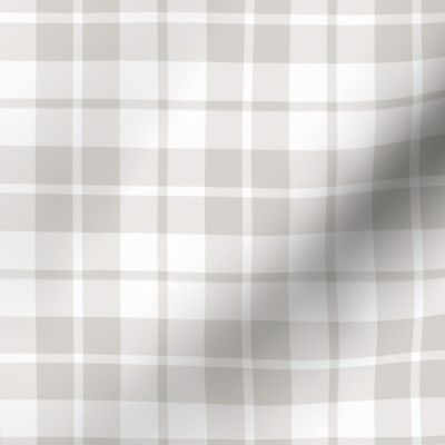 Plaid check large scale gray by Pippa Shaw