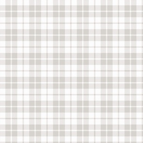 Plaid check large scale gray by Pippa Shaw