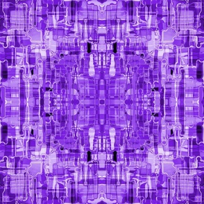 Purple Deconstructed Matrix Abstract Painted Strokes