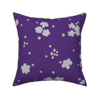 Little Forget-me-not Flower on Royal Purple | Medium Scale