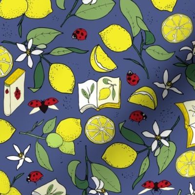 lemons, books and ladybugs - slate