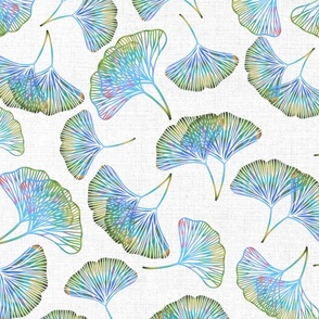 (L) Lacy Gingko // Green and Blue 