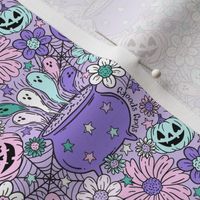 Stay Spooky Ghost Cauldron Lilac BG Halloween - small scale