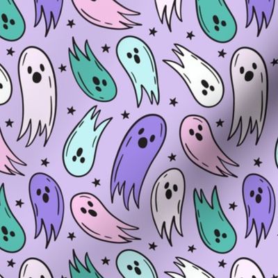 Too Cute Ghosties Pastel Halloween - Medium scale