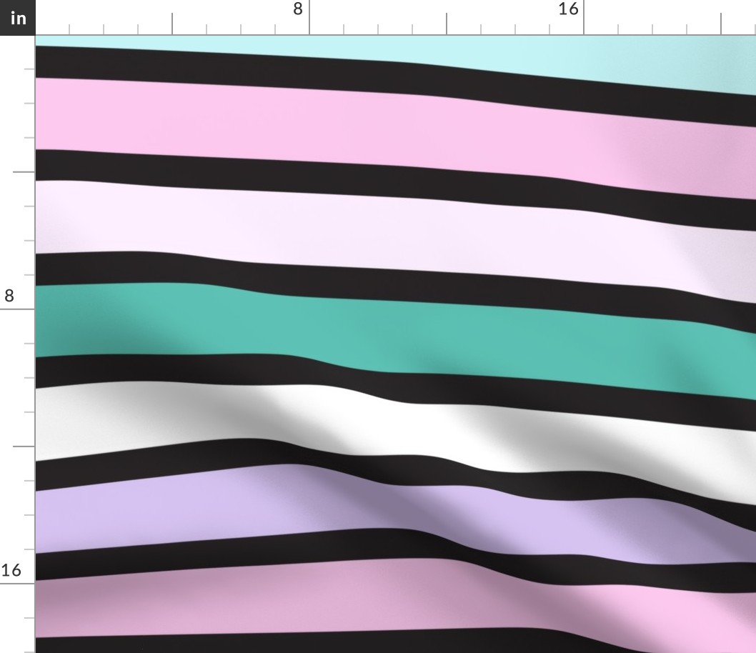 Pastel Halloween Stripe - XL Scale