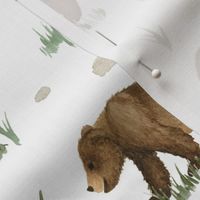 Watercolor Grizzly Bears - Angelina Maria Designs