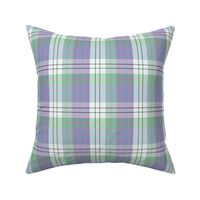 Modern Christmas Tartan Mauve Green Pink & Gray Plaid Pattern